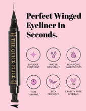 Load image into Gallery viewer, Winged Eyeliner Stamp / 4 Sizes - Intense Black
