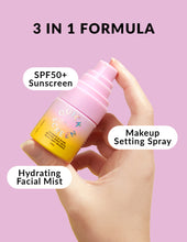 Load image into Gallery viewer, SPF50+ 3 in 1 Sunscreen, Setting Spray &amp; Hydration Mist
